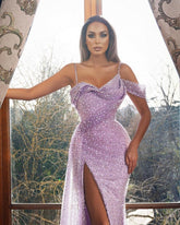Lilac Prom Evening Dresses Long Glitter | Evening Dresses